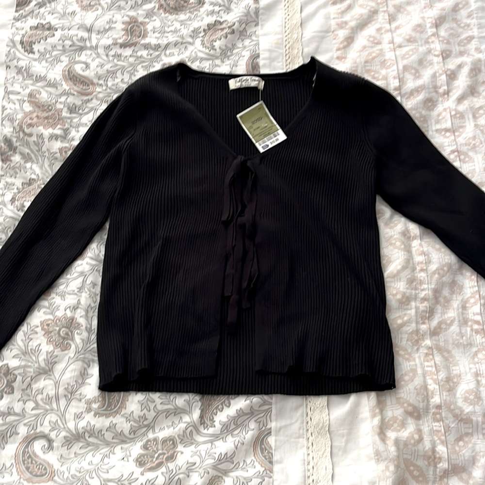 Black long sleeve top